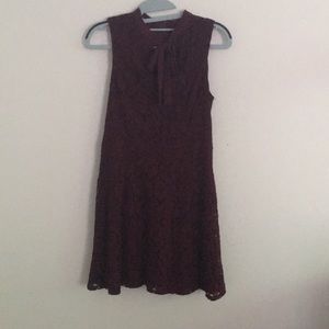 Xhilaration Maroon Lace Dress